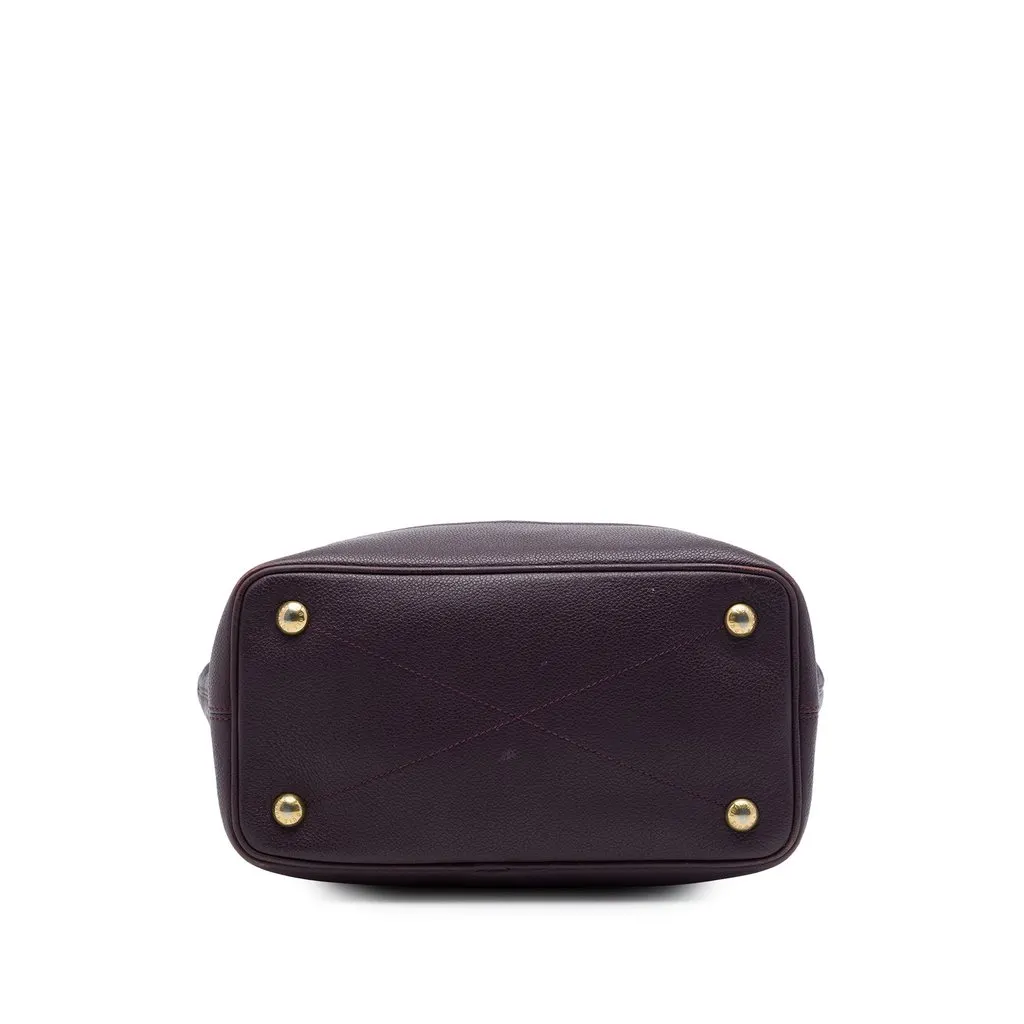 Louis Vuitton Monogram Empreinte Citadine PM Purple Leather Good - Inside View