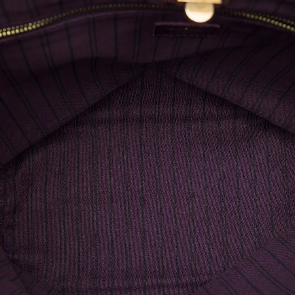 Louis Vuitton Monogram Empreinte Citadine PM Purple Leather Good - Model View