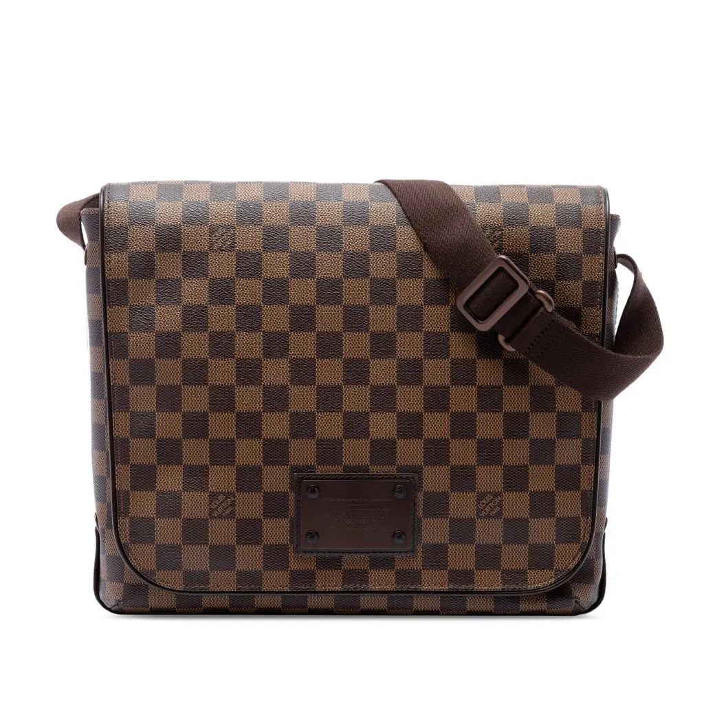 Louis Vuitton Damier Ebene Brooklyn MM Brown Canvas Very good - Front View