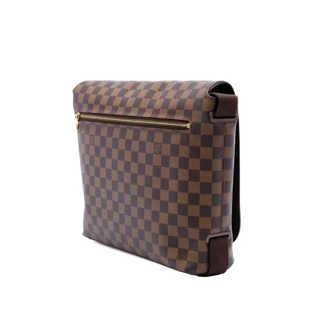 Louis Vuitton Damier Ebene Brooklyn MM Brown Canvas Very good - Back View
