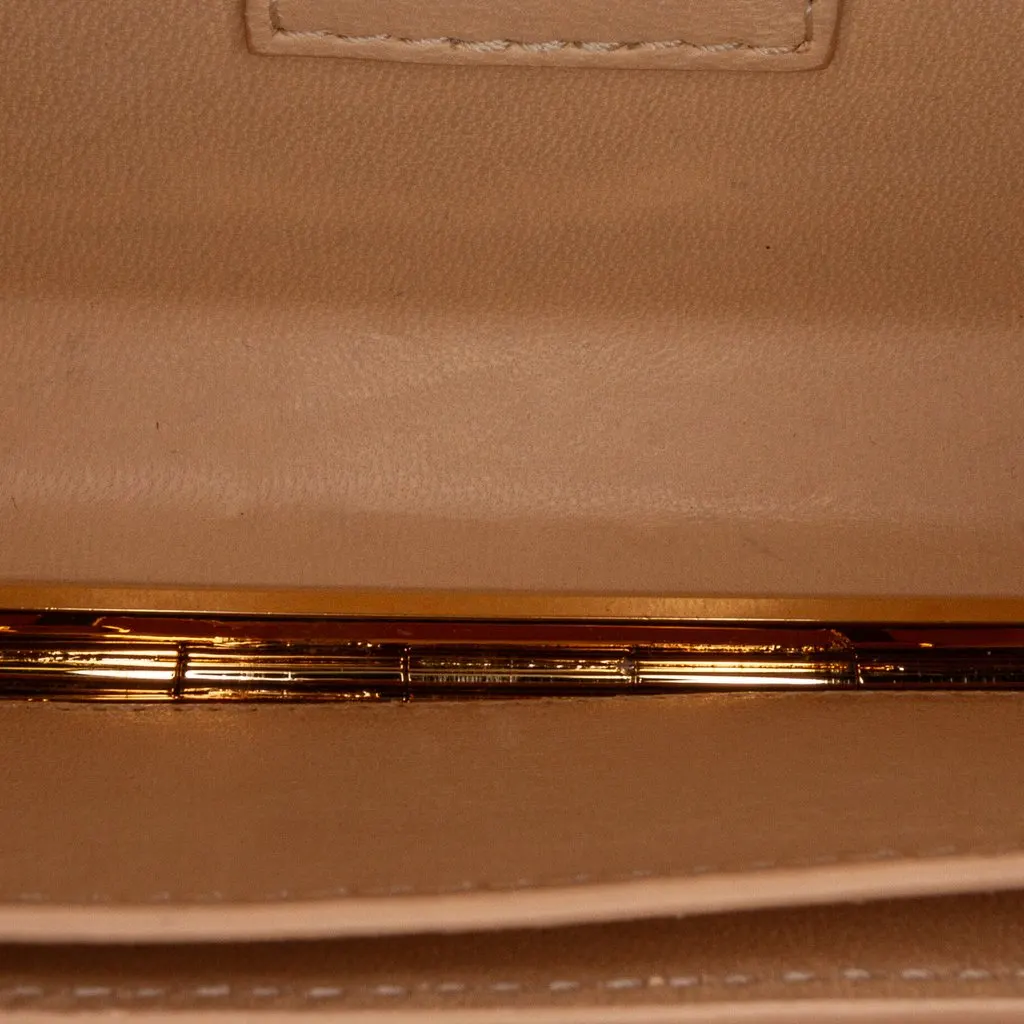 Louis Vuitton Minaudiere Shell Clutch Gold Metal Good - Box View