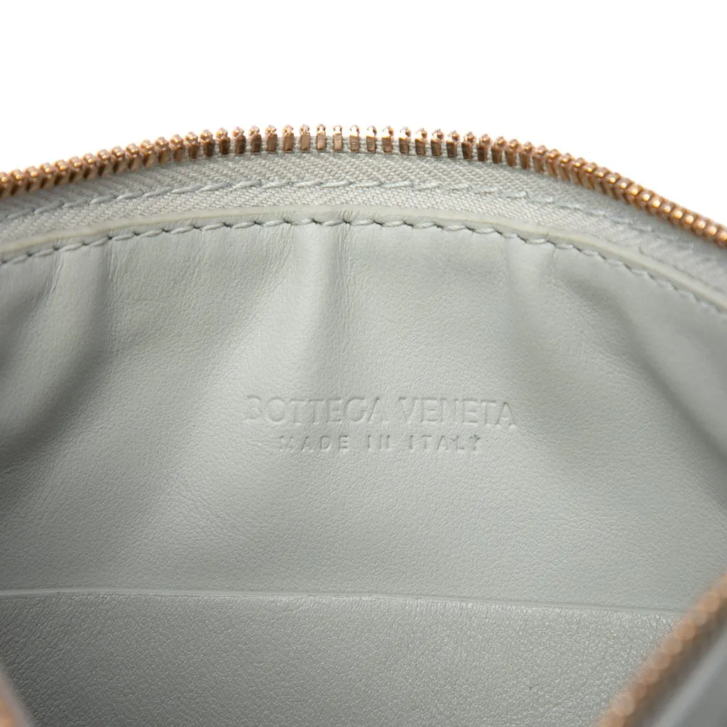 Bottega Veneta Mini Leather Intrecciato Sunrise Hobo Grey Leather Very good - Box View