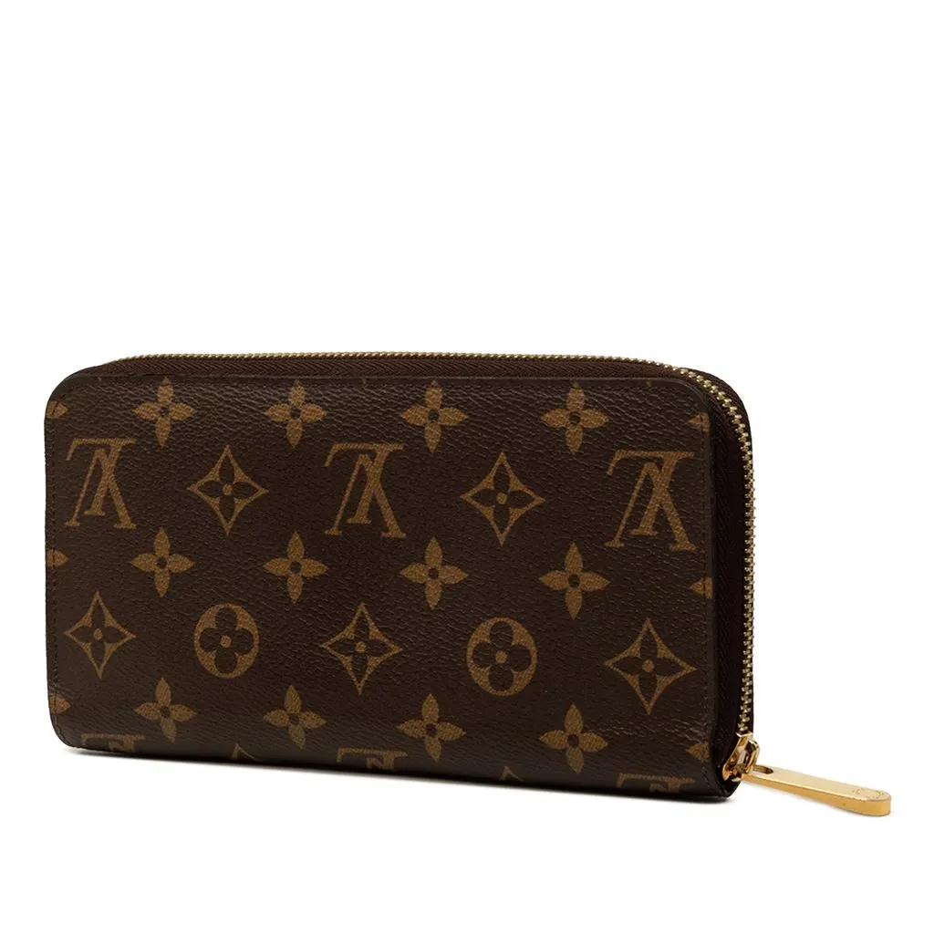 Louis Vuitton Monogram Zippy Long Wallet Brown Canvas Very good - Back View