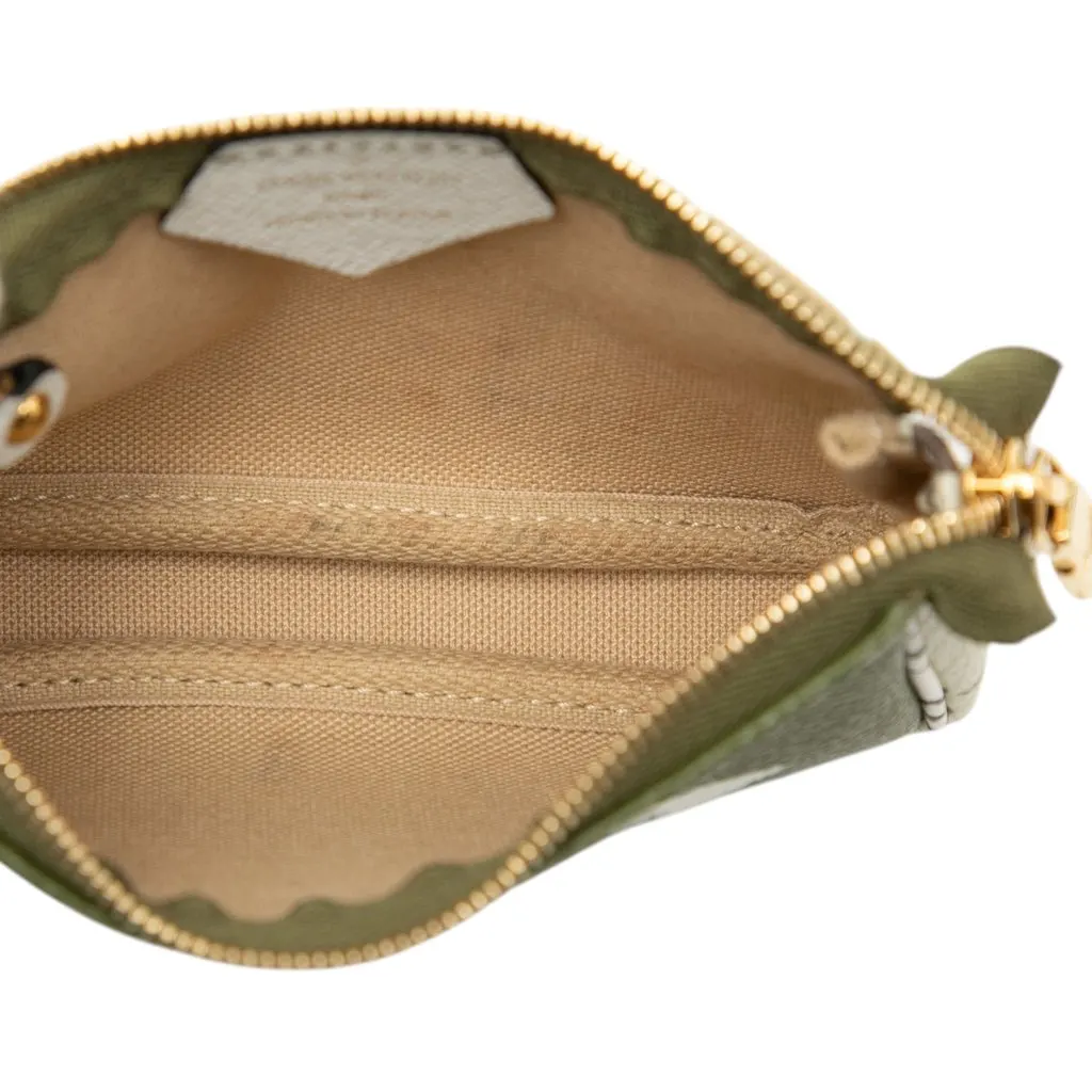 Louis Vuitton Monogram Giant Micro Pochette Accessoires Green Canvas Very good - Model View