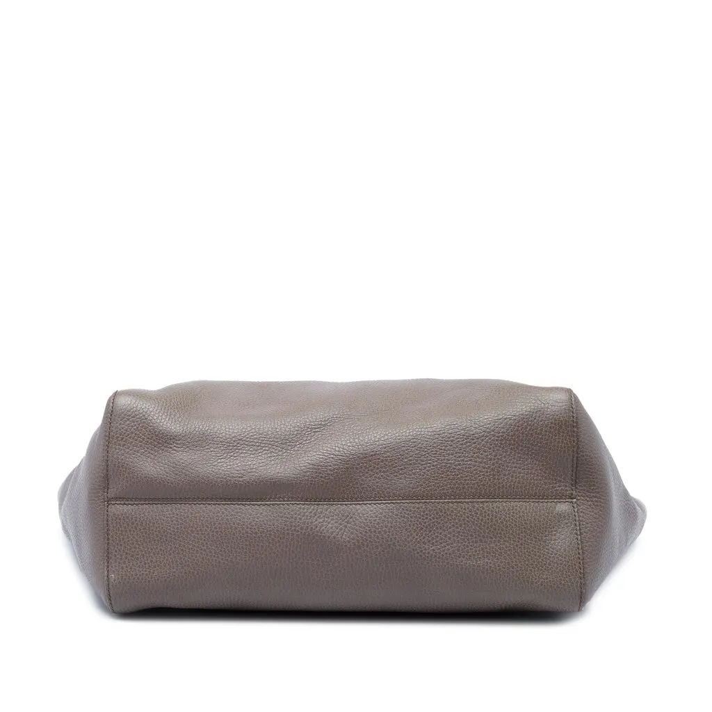 Gucci Medium Calfskin Swing Tote Brown Leather Very good - Inside View
