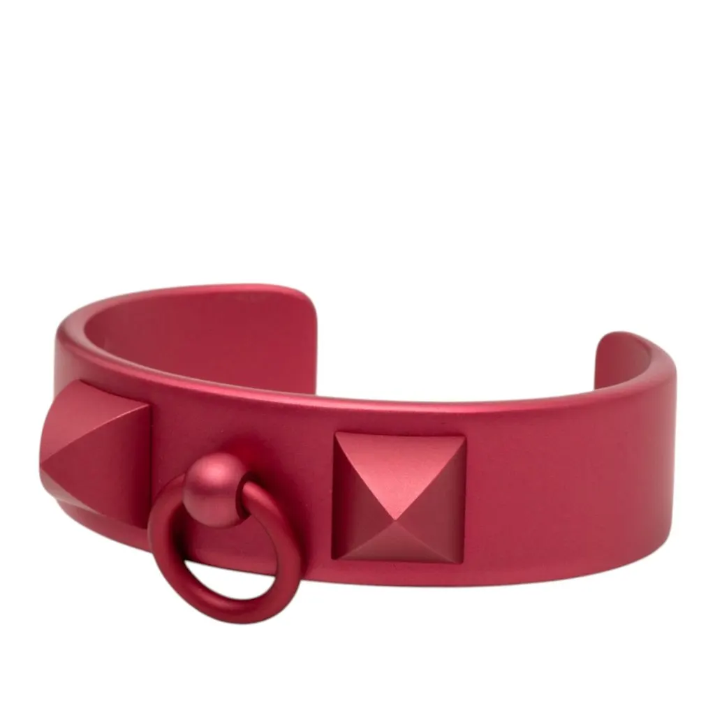 Hermès Aluminum Collier de Chien Medor Sunset Bracelet T2 Pink Metal Very good - Back View