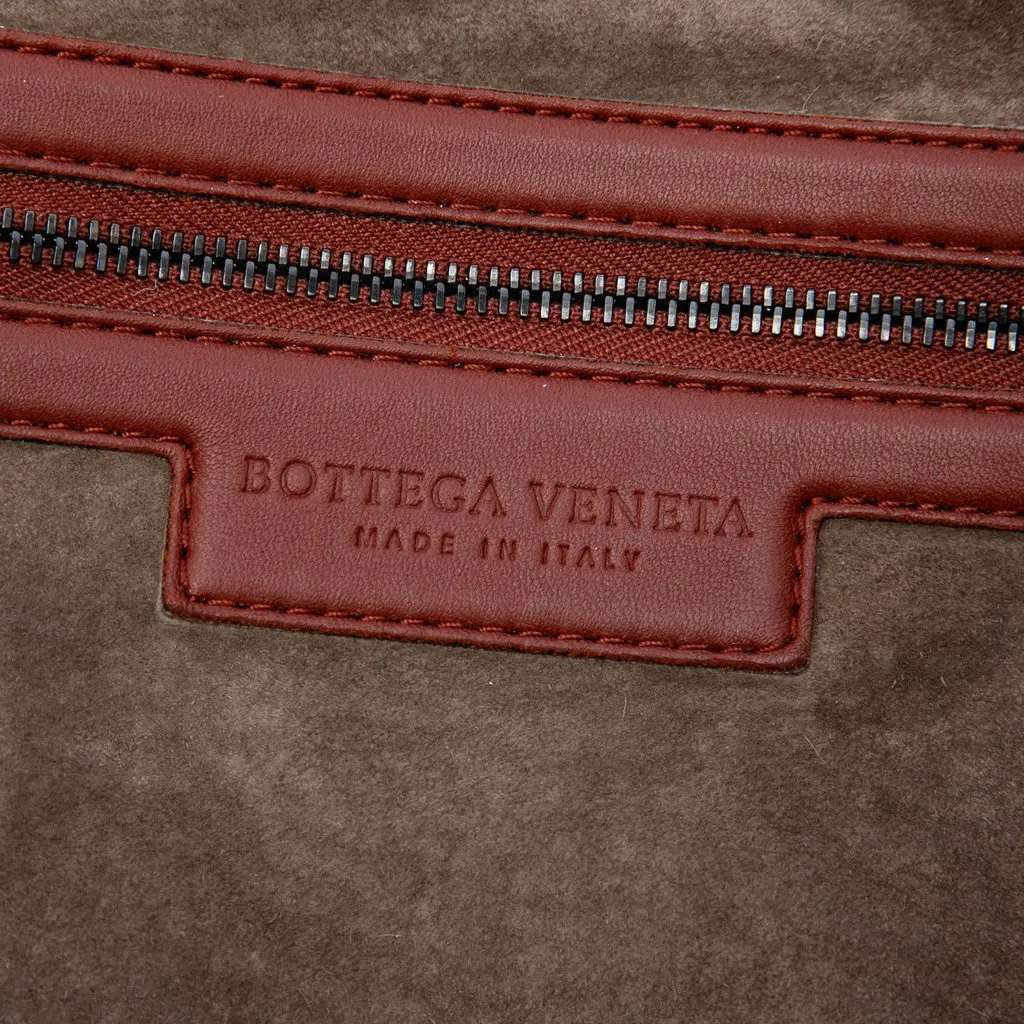 Bottega Veneta Maxi Nappa Intrecciato Convertible Tote Red Leather Very good - Box View
