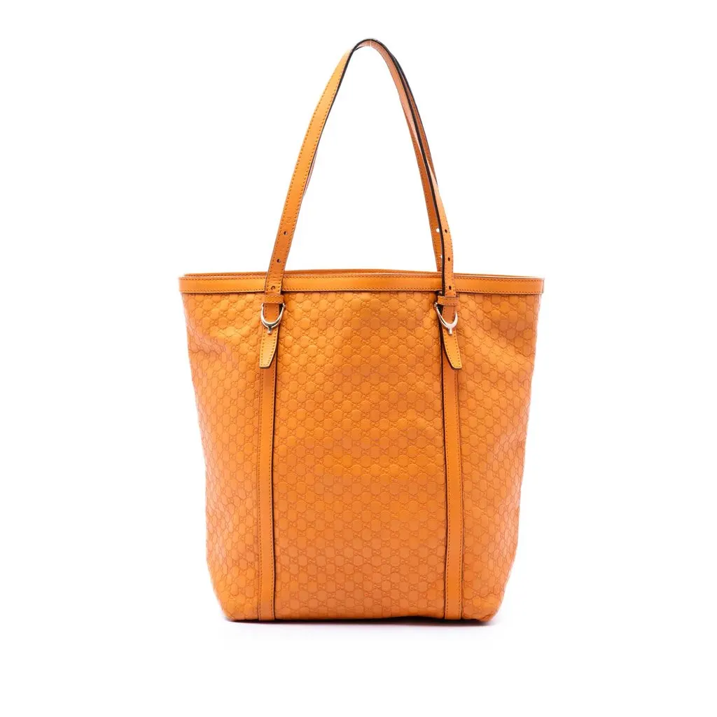 Gucci Medium Microguccissima Nice Tote Orange Leather Very good - Front View