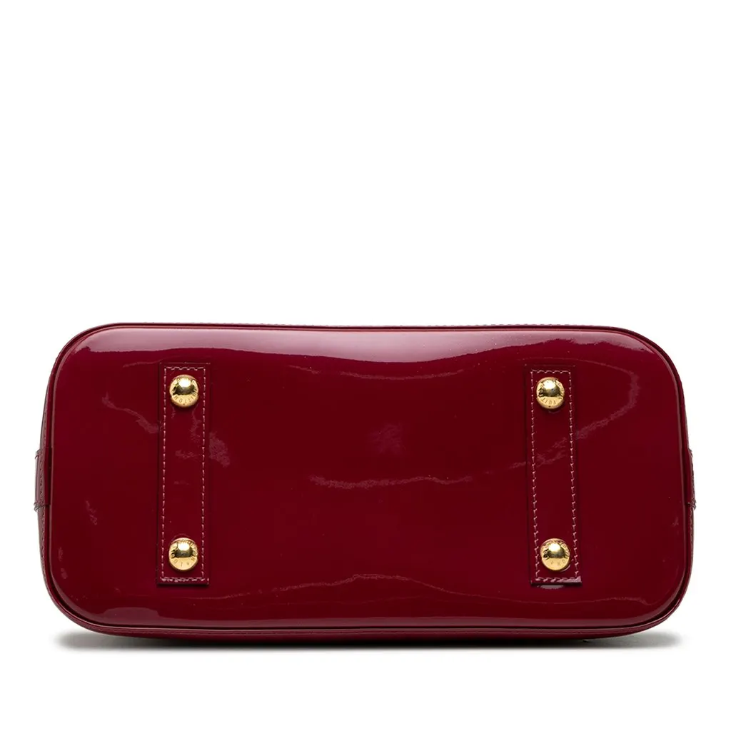 Louis Vuitton Monogram Vernis Alma PM Red Leather Very good - Inside View