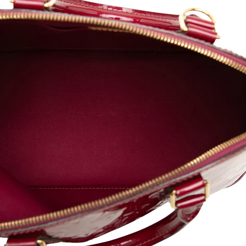 Louis Vuitton Monogram Vernis Alma PM Red Leather Very good - Model View
