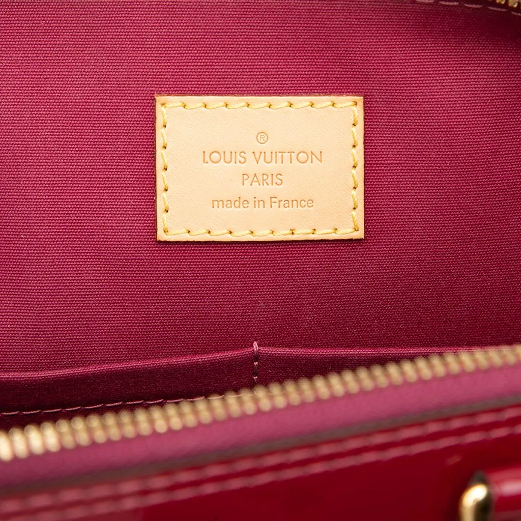 Louis Vuitton Monogram Vernis Alma PM Red Leather Very good - Box View