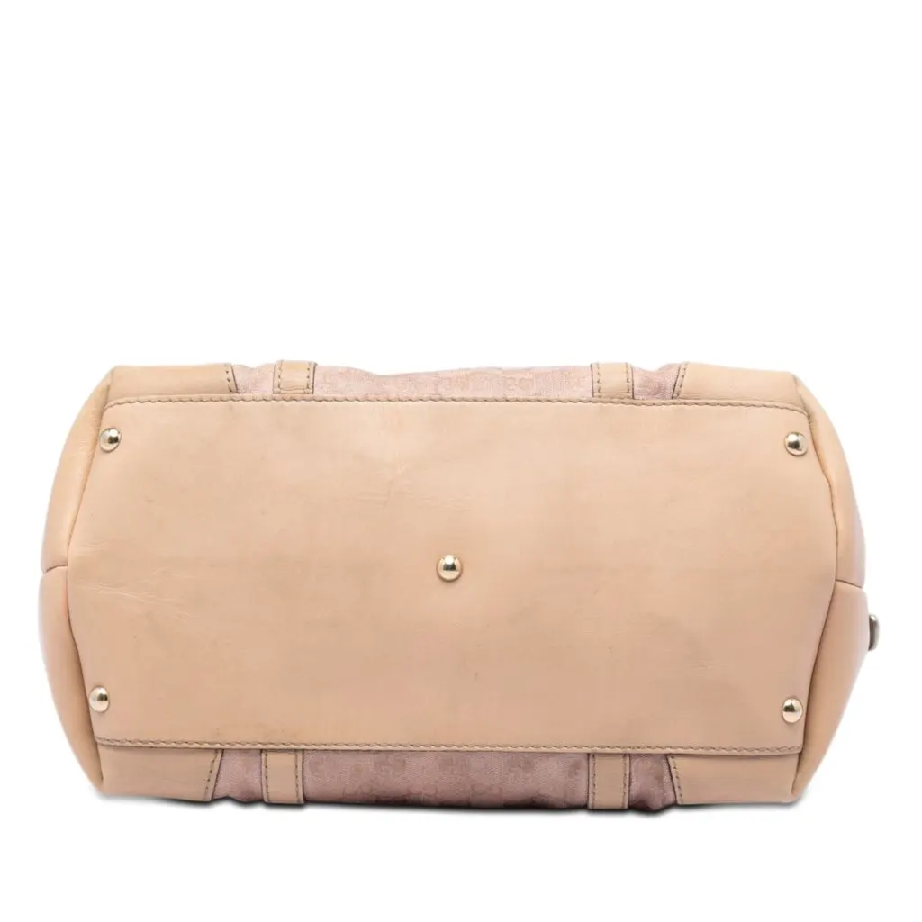 Gucci GG Metallic Canvas Lovely Tote Pink Very good - Inside View