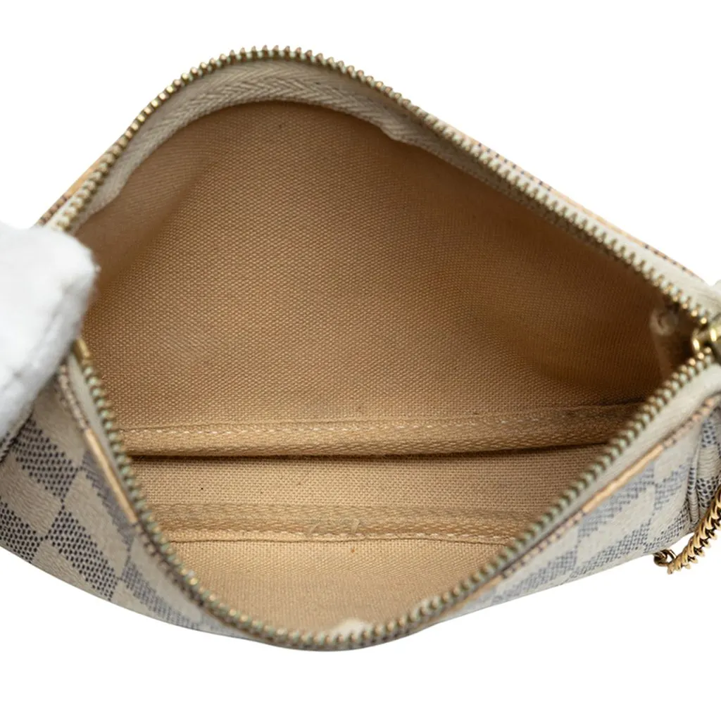 Louis Vuitton Damier Azur Mini Pochette Accessoires White Very good - Model View