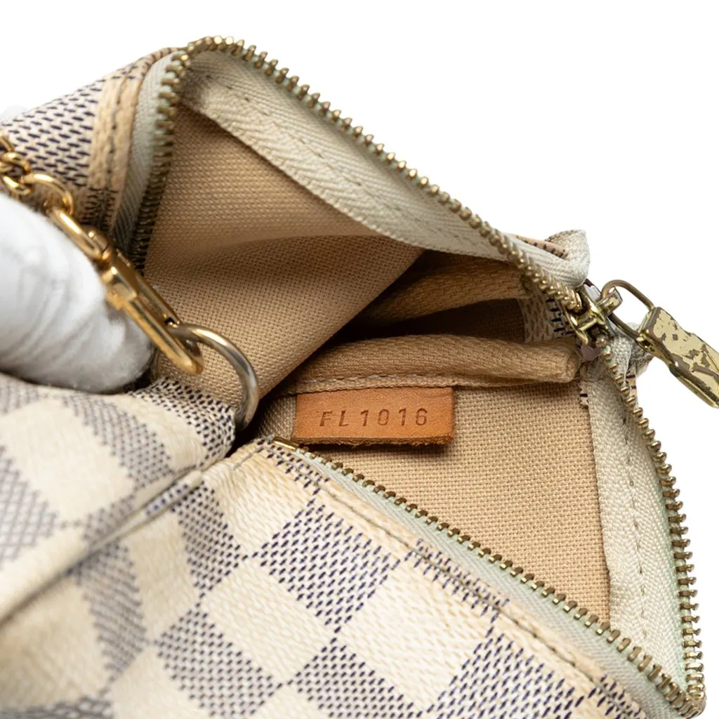 Louis Vuitton Damier Azur Mini Pochette Accessoires White Very good - Box View