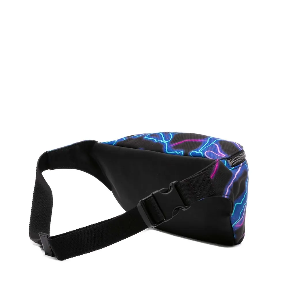 Valentino Nylon VLTN Neon Camouflage Print Belt Bag Black Very good - Back View