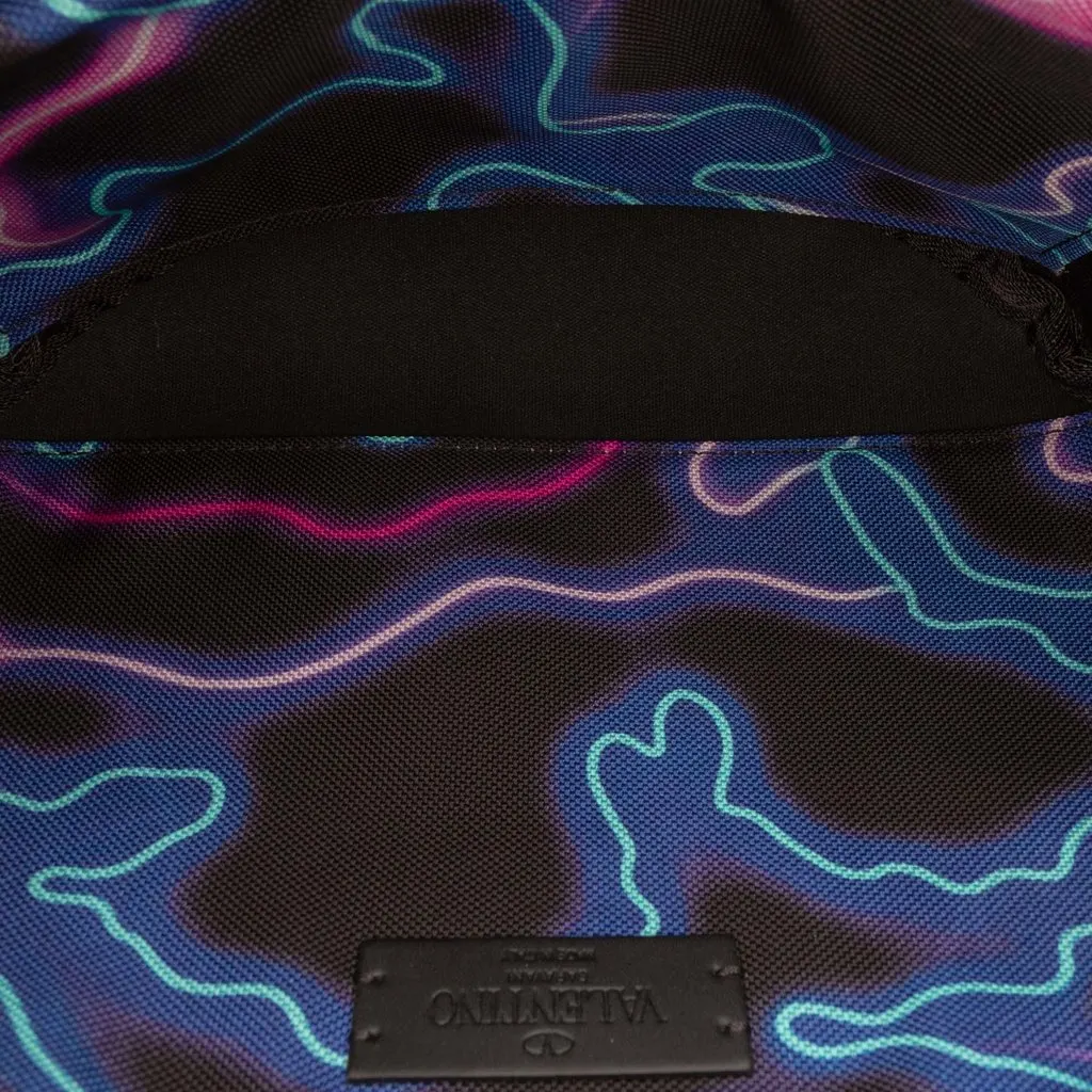 Valentino Nylon VLTN Neon Camouflage Print Belt Bag Black Very good - Model View