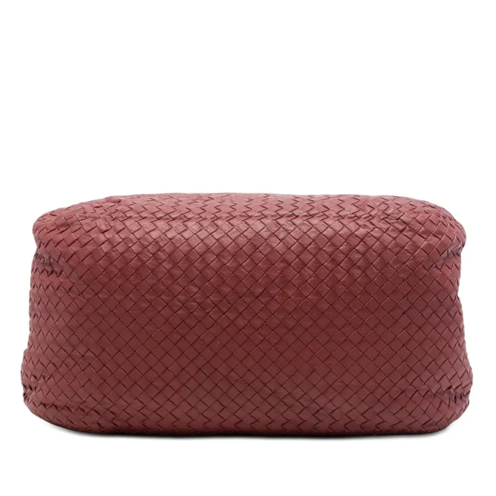 Bottega Veneta Large Intrecciato Trimmed Nappa Cesta Tote Red Leather Very good - Inside View