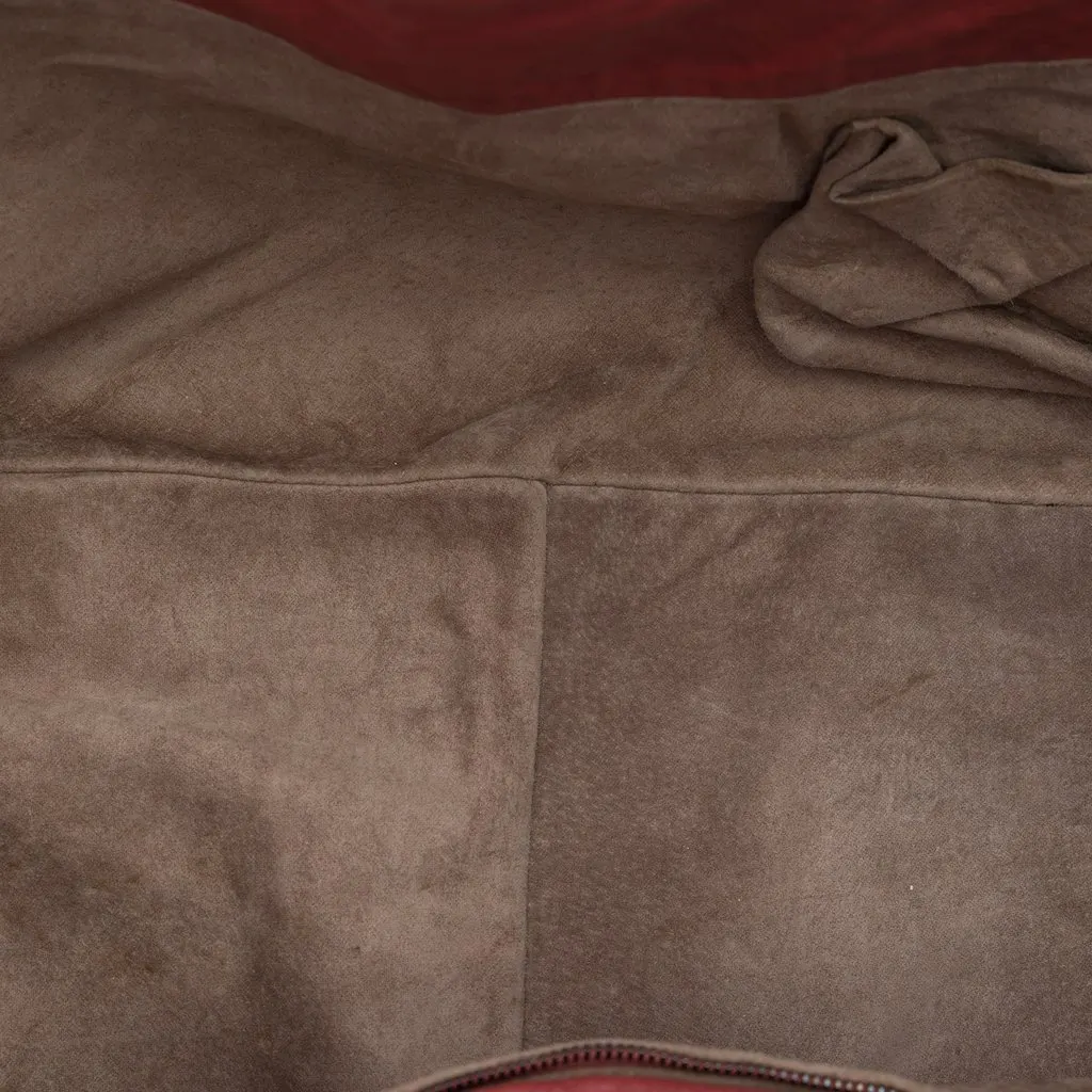 Bottega Veneta Large Intrecciato Trimmed Nappa Cesta Tote Red Leather Very good - Model View