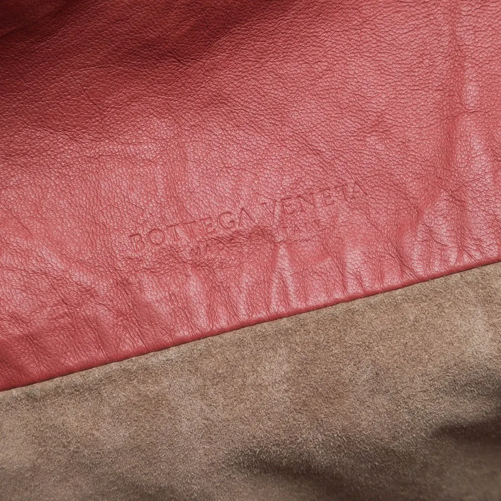 Bottega Veneta Large Intrecciato Trimmed Nappa Cesta Tote Red Leather Very good - Box View