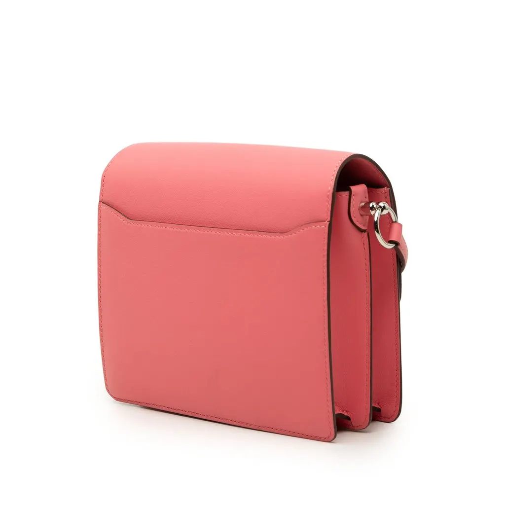 Hermès Mini Evercolor Sac Roulis 18 Pink Leather Very good - Back View