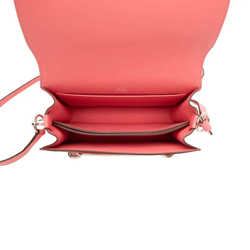 Hermès Mini Evercolor Sac Roulis 18 Pink Leather Very good - Model View