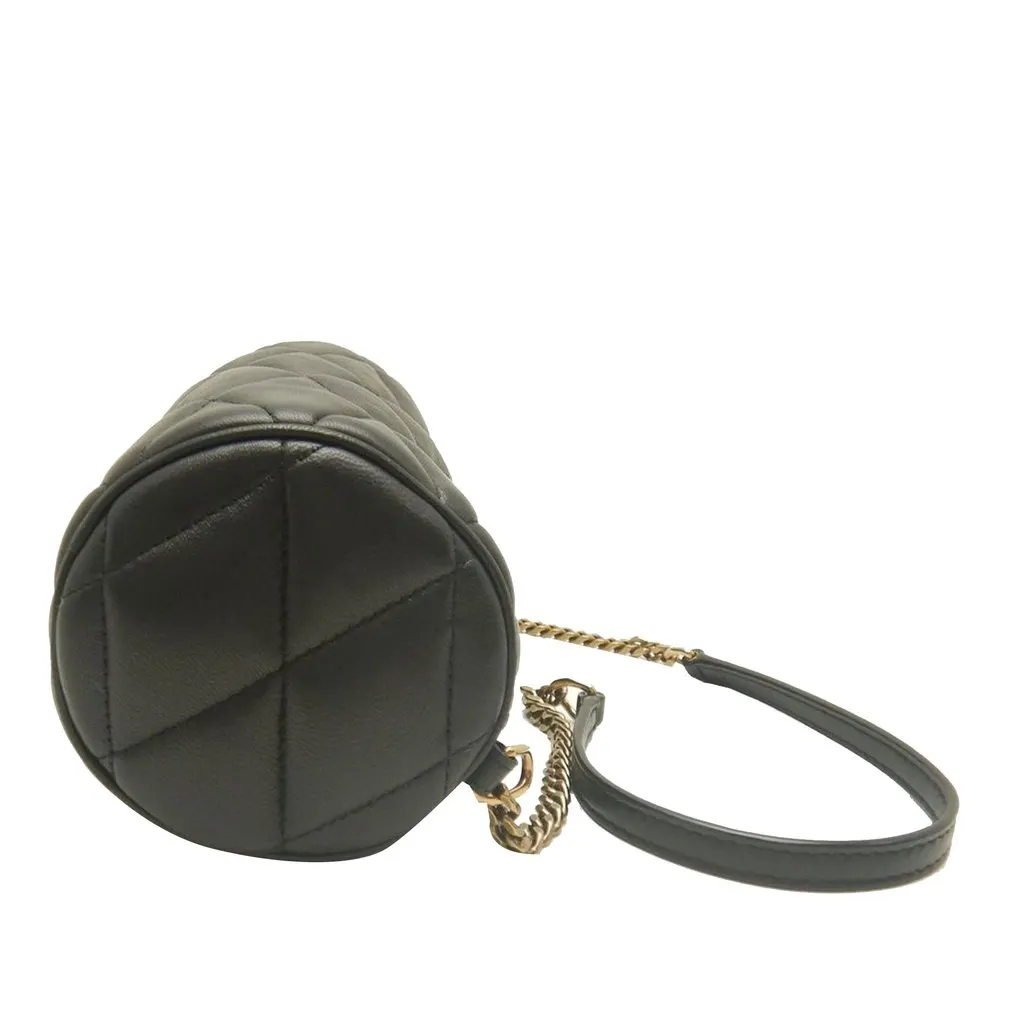 Saint Laurent Mini Quilted Lambskin Sade Tube Bag Black Leather Very good - Inside View