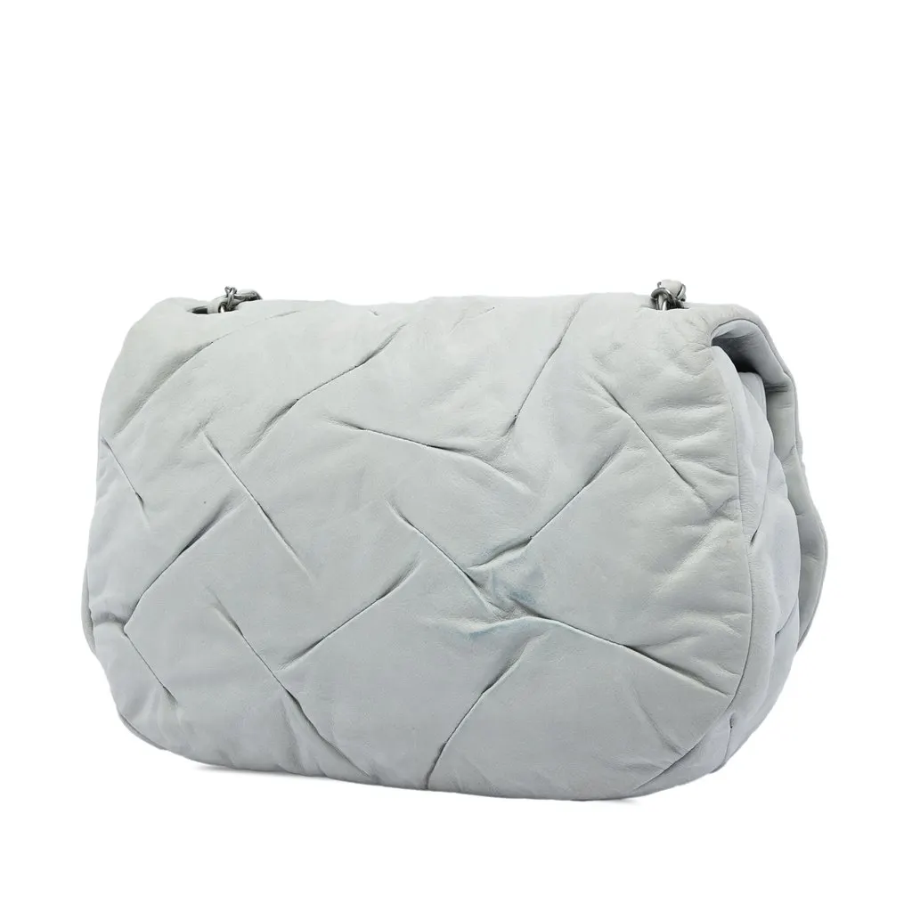 Chanel Iridescent Calfskin East Glint Flap MultiColor Leather Very good - Back View