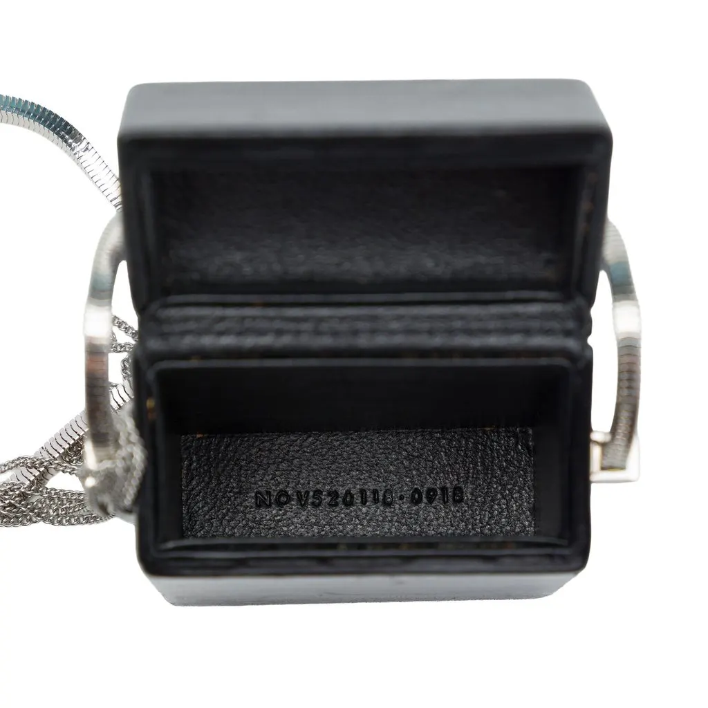 Saint Laurent Mini Lambskin Smoking Box Crossbody Black Leather Very good - Model View