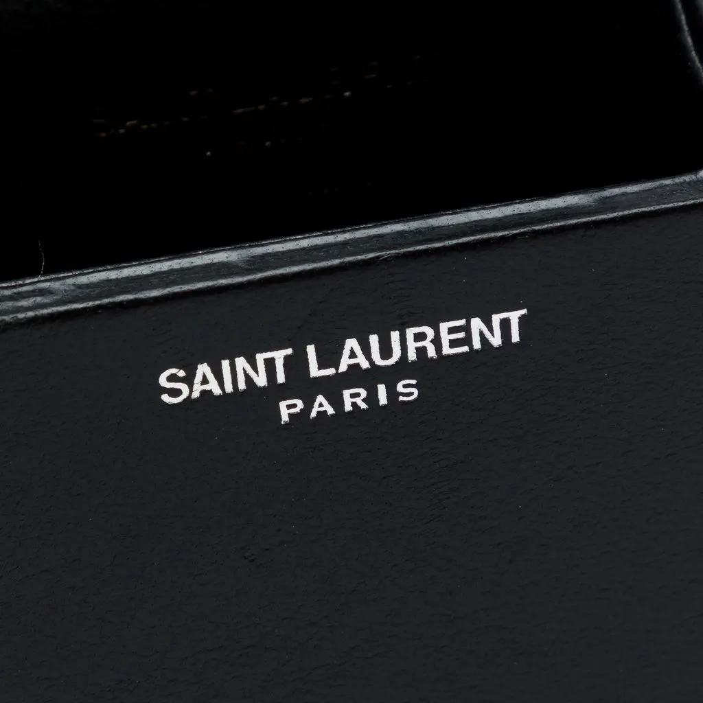 Saint Laurent Mini Lambskin Smoking Box Crossbody Black Leather Very good - Box View