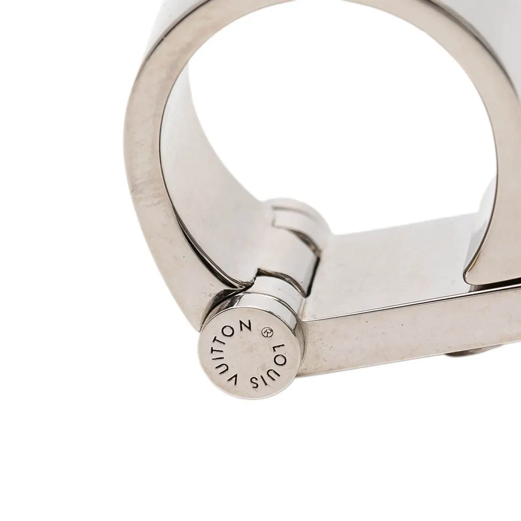 Louis Vuitton Brass Hinge Lock Ring Silver Metal Very good - Box View