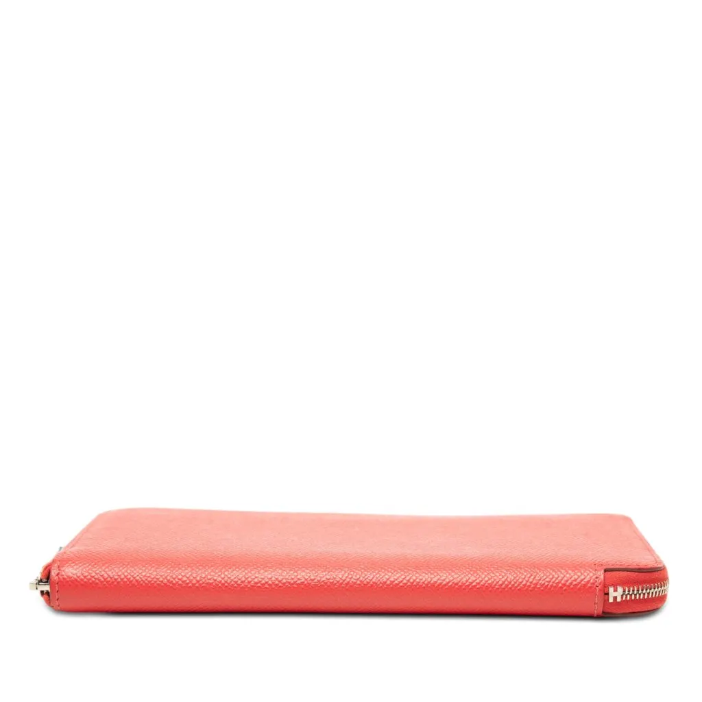 Hermès Epsom Azap Silk In Long Walllet Red Leather Very good - Inside View