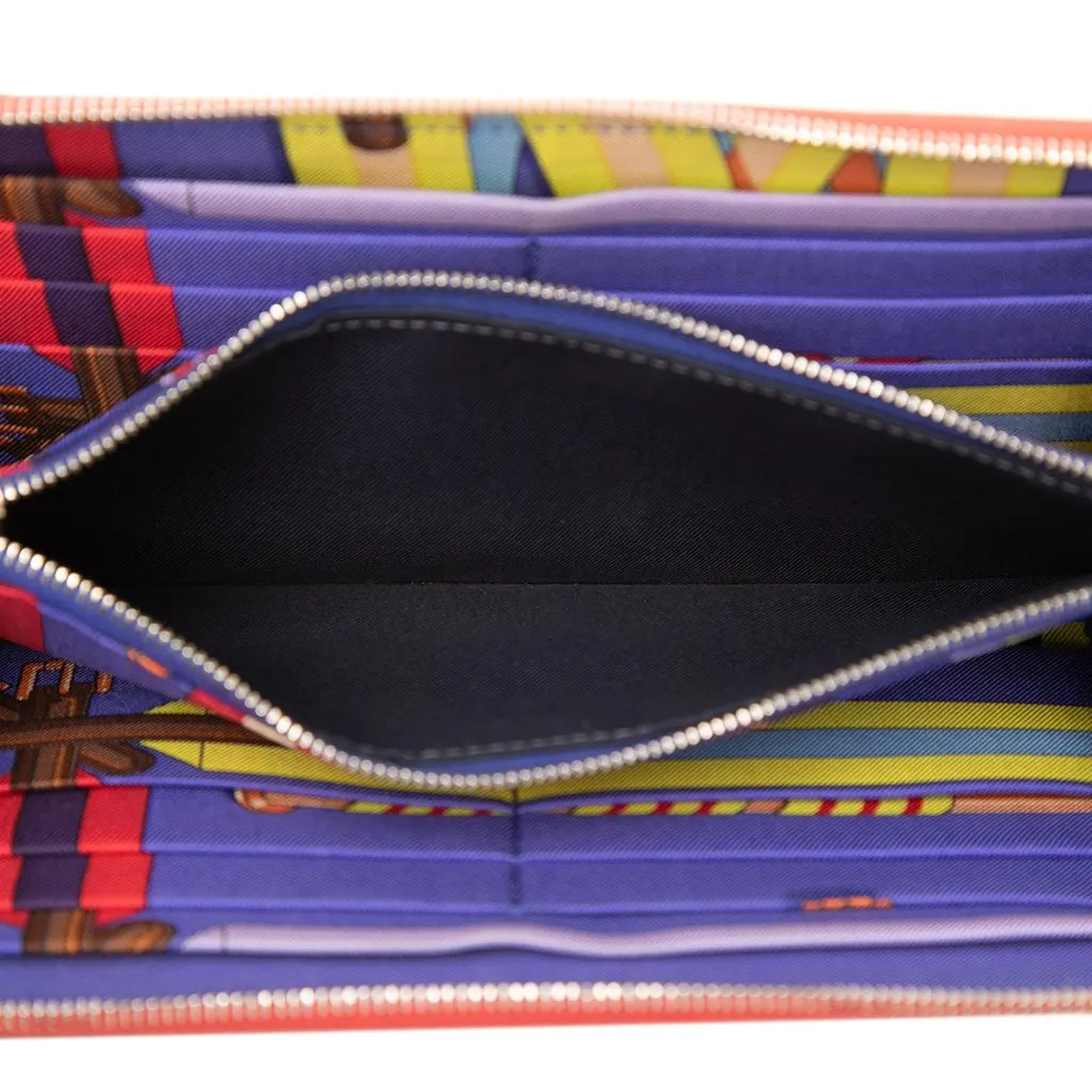 Hermès Epsom Azap Silk In Long Walllet Red Leather Very good - Model View