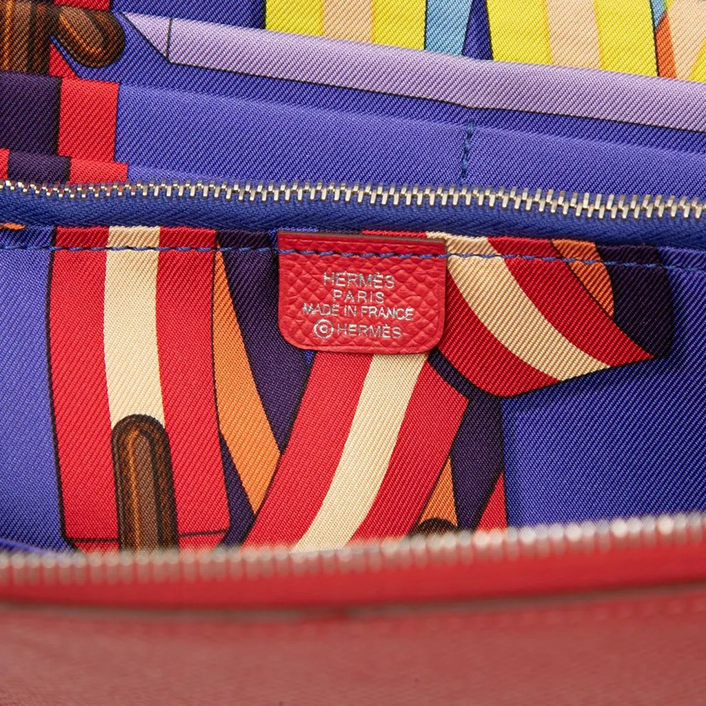 Hermès Epsom Azap Silk In Long Walllet Red Leather Very good - Box View