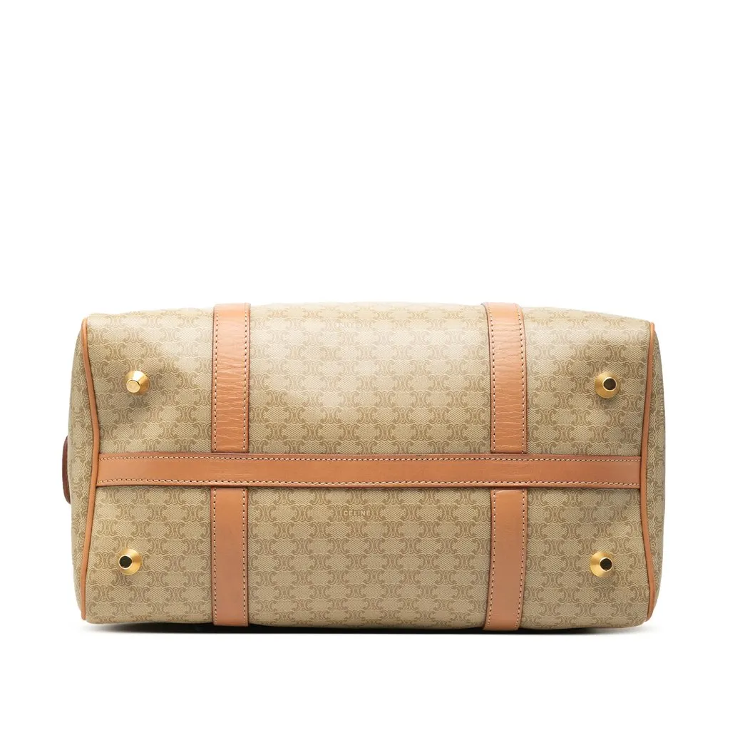 Celine Macadam Coated Canvas Boston Bag Beige Very good - Inside View