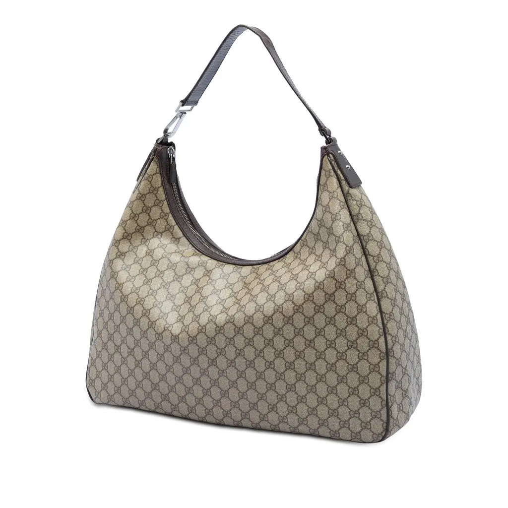Gucci XL GG Supreme Travel Bag Beige Very good - Back View