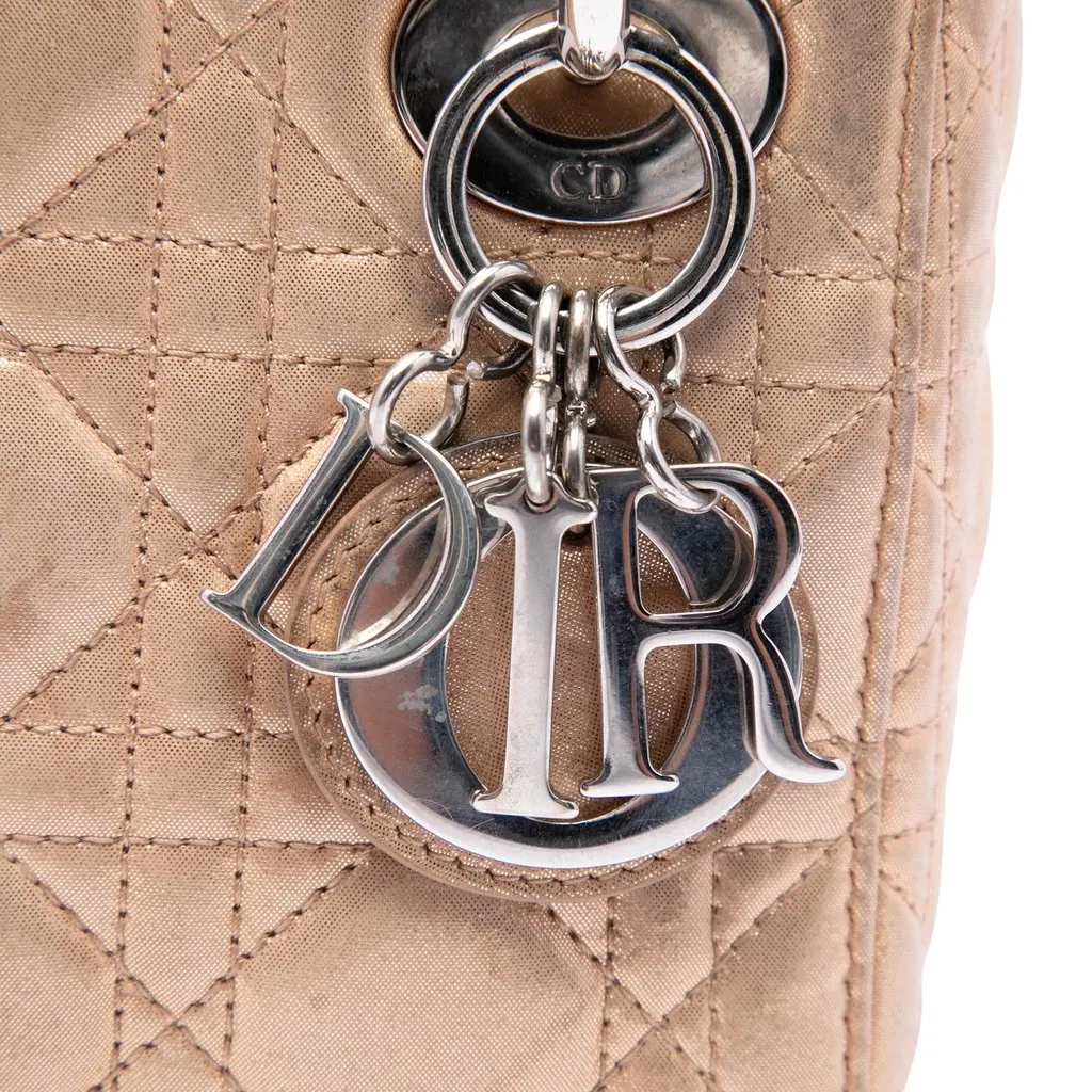 Dior Mini Metallic Lambskin Cannage Lady Dior Pink Leather Very good - Box View