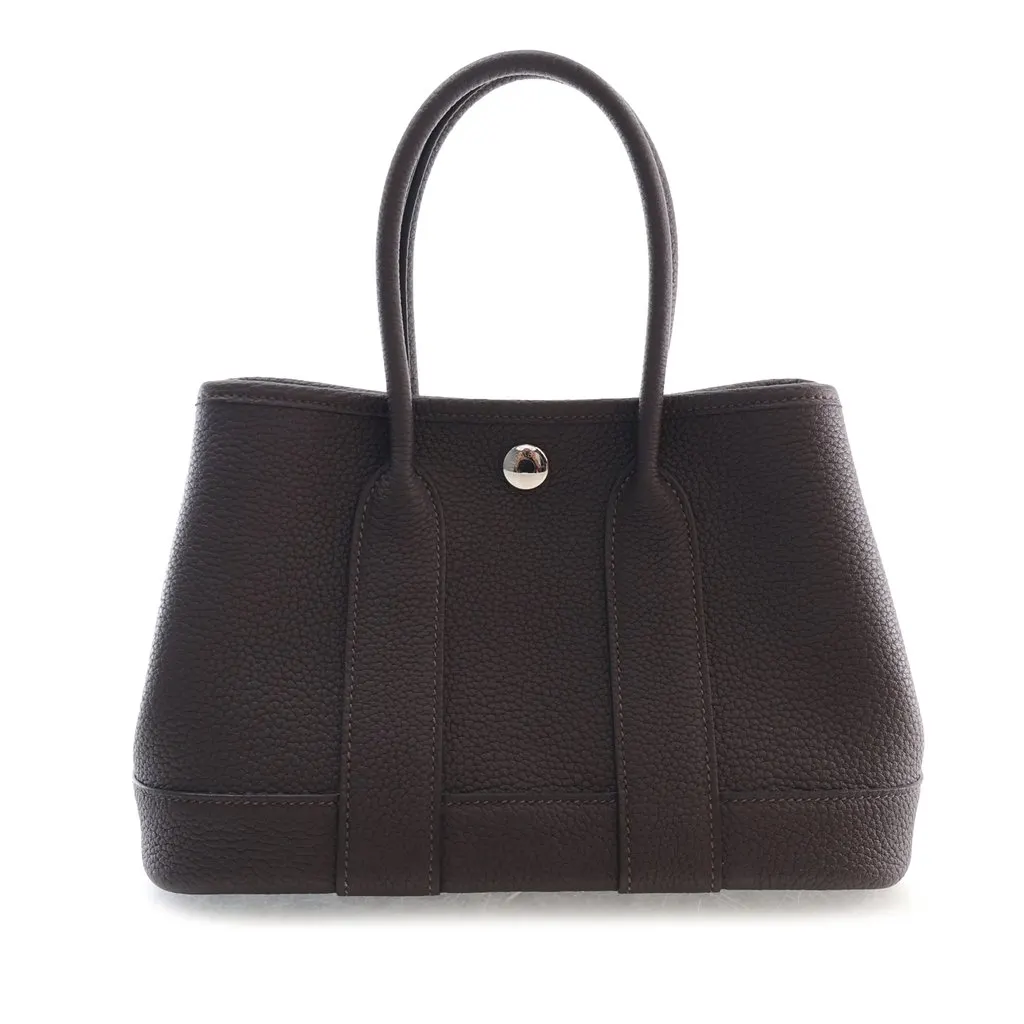 Hermès Negonda Garden Party 23 Brown Leather Very good - Front View
