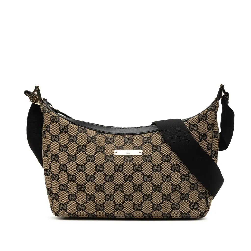 Gucci GG Canvas Crossbody Beige Very good - Front View