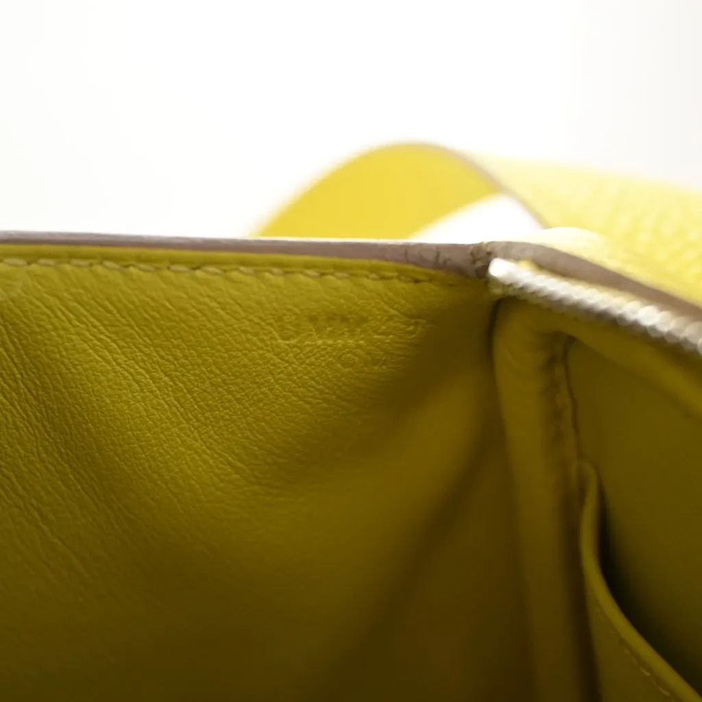 Hermès Mini Clemence Lindy 20 Yellow Leather Good - Box View