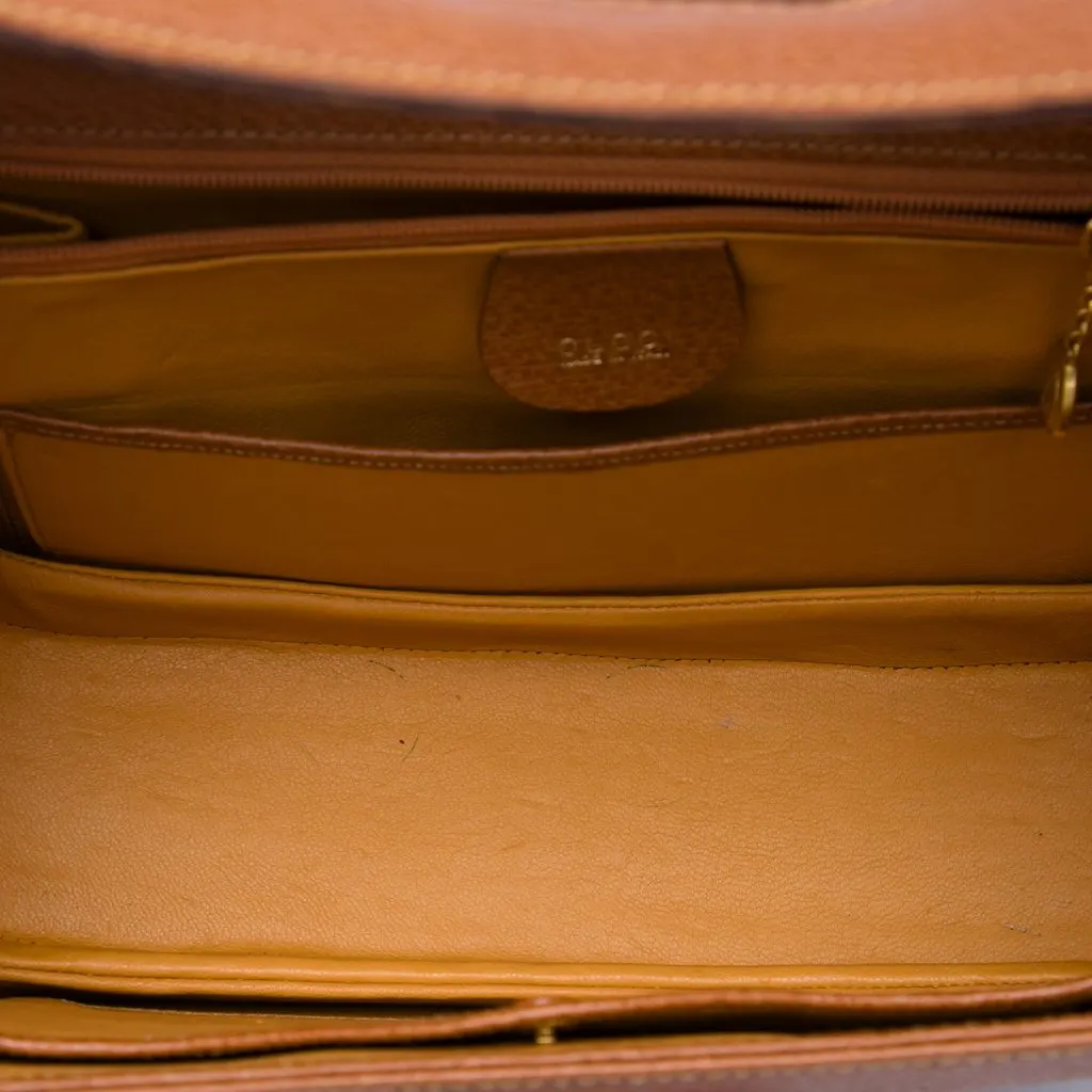 Gucci Small Calfskin Bamboo Top Handle Bag Brown Leather Very good - Model View