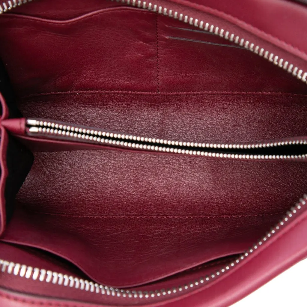 Balenciaga Calfskin Papier Belt Bag Red Leather Very good - Model View