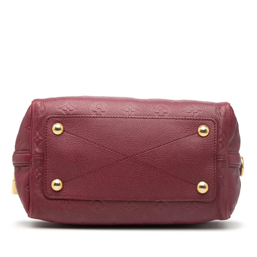 Louis Vuitton Monogram Empreinte Speedy Bandouliere 25 Red Leather Very good - Inside View