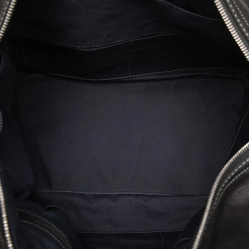 Loewe Nubuck Anagram Satchel Black Leather Very good - Model View