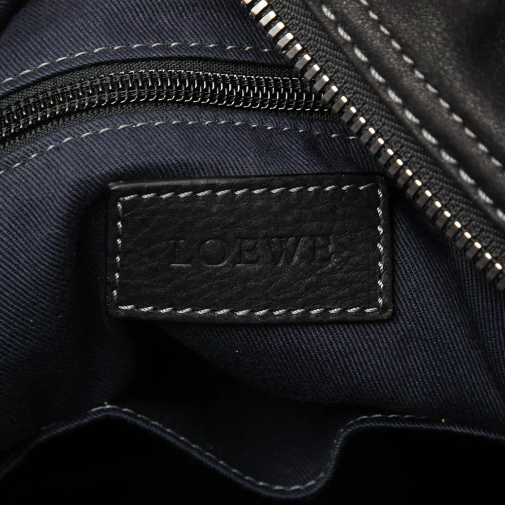 Loewe Nubuck Anagram Satchel Black Leather Very good - Box View