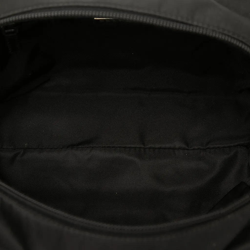 Prada Tessuto Evening Heart Handbag Black Very good - Model View