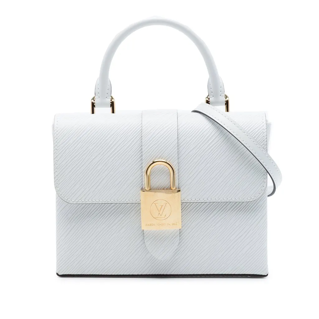 Louis Vuitton Epi Locky BB White Leather Very good - Front View