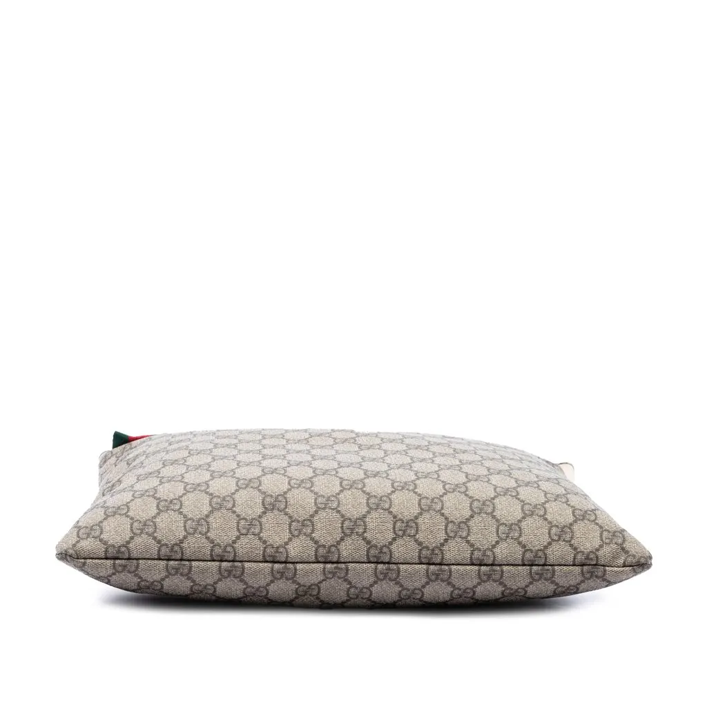 Gucci GG Supreme Web Crossbody Beige Canvas Very good - Inside View