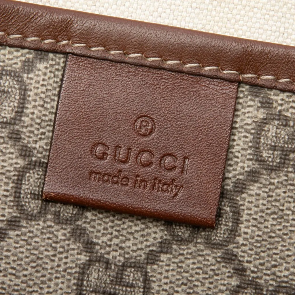 Gucci GG Supreme Web Crossbody Beige Canvas Very good - Box View