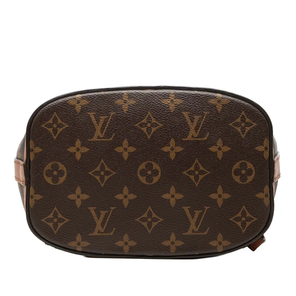 Louis Vuitton Monogram Reverse Dauphine Backpack PM Brown Canvas Good - Inside View