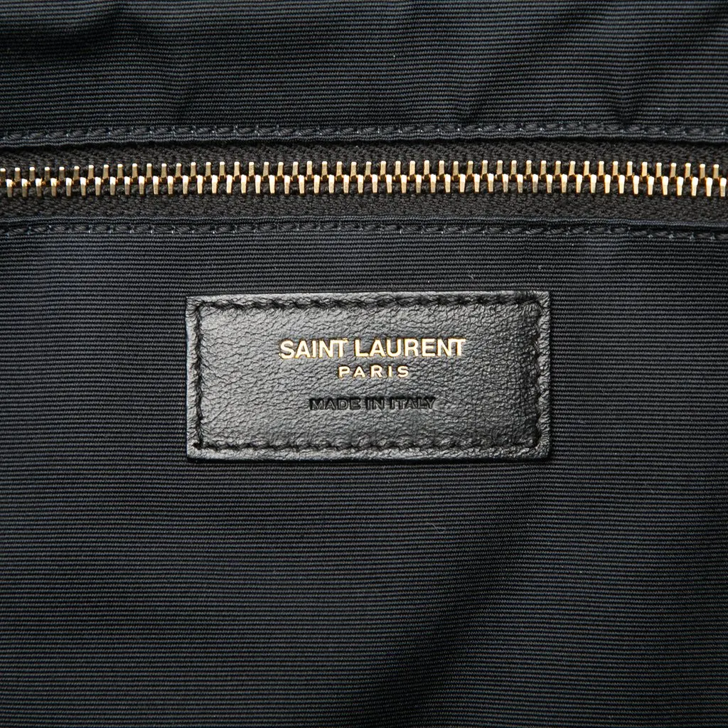 Saint Laurent Maxi Quilted Lambskin Icare Shopping Tote Black Leather Very good - Box View